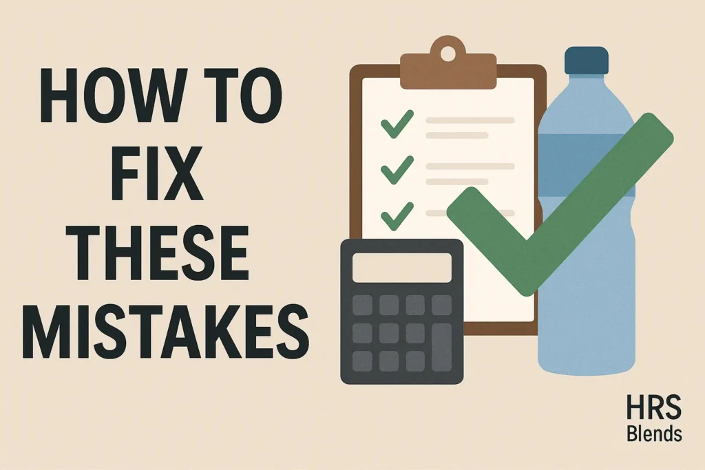 Fixing nutrition mistakes tips