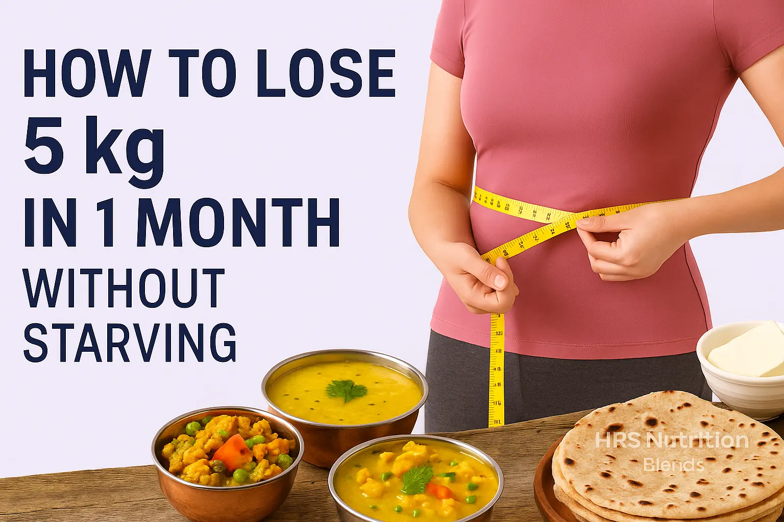 how to lose 5kg in 1 month without starving - HRS Nutrition Blends