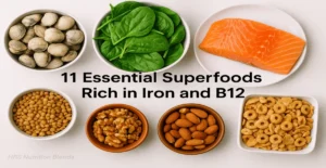 Spread of super foods rich in iron and B12