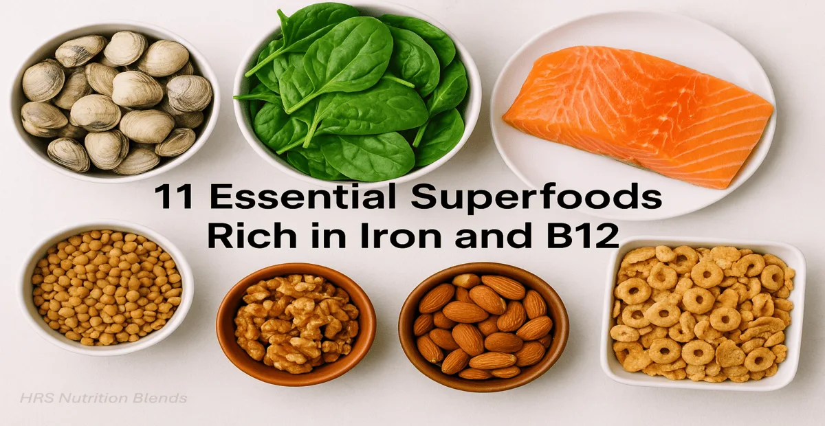 Spread of super foods rich in iron and B12