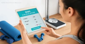 Person using BMI calculator to track health